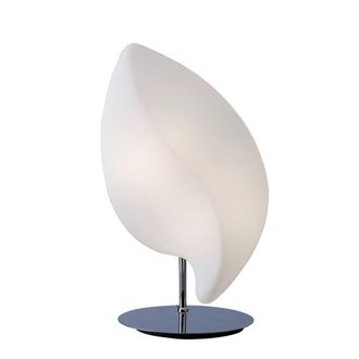 Netlighting Natura Table Lamp 2 Light E27 Small Indoor Polished ChromeOpal White