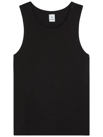 Won Hundred Ribbed Stretch-cotton Tank top - Black - XL
