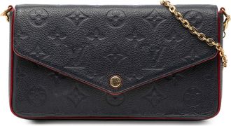 Louis Vuitton Pre-owned Womens Monogram Empreinte Pochette Felicie - Black Leather - One Size