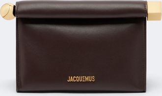 Jacquemus Rond Carr&eacute; Small leather clutch