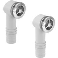 OEM Cabezal De Rebosadero Para Fregaderos, 2 Piezas, Redondo, 36 X 36 Mm, Accesorio Pr&aacute;ctico Para Fregaderos De Cocina, F&aacute;cil Instalaci&oacute;n - Crezuo