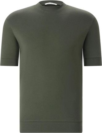 Stefan Brandt Rondgebreide bovenkleding - Heren - Ronde hals truien - Groen - 2XL - Katoen - Truien & Vesten
