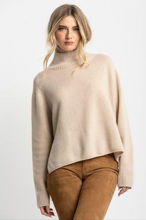 Lisa Todd The Speakeasy Cashmere Sweater in Latte at Nordstrom, Size X-Large