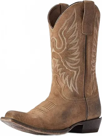 Ariat Mens Circuit High Stepper Western Boots In Burned Suede