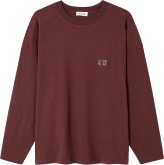 American Vintage Dames, Tops, Rood, Maat: Xs/S Denim