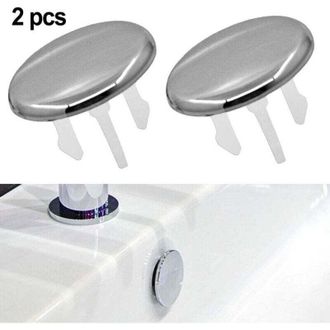 OEM Anillo De Repuesto Para El Desag&uuml;e Del Fregadero, Redondo Decorativo De Abs, 2 Piezas - Crezuo