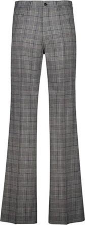 Amiri Check Boot Cut Pants - Heren - Wijde Broeken - Grijs - M - Wol - Broeken
