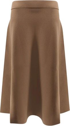 Max Mara Rokken, Dames, Bruin, M, Lazio Midi Rok