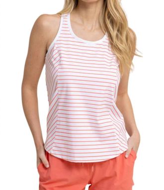 Southern Tide Myra Racerback Tank In White