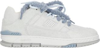 Axel Arigato Ivory Area Lo Label Suede Sneakers