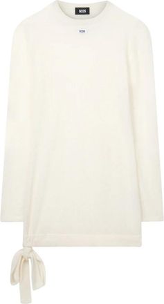 GCDS Webnet Mesh Jurk - Dames - Kleedjes - Beige - XS - Kleedjes