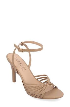 Journee Collection Vanita Stiletto Sandal in Taupe at Nordstrom Rack, Size 7.5