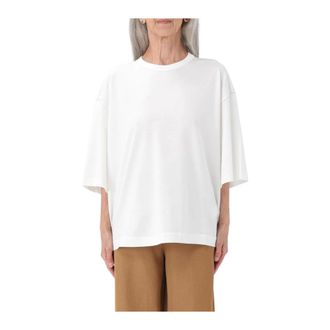 Fabiana Filippi Tops, Dames, Wit, S, Katoen, Witte Katoenen T-Shirt