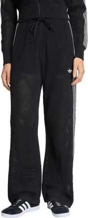 adidas Originals Firebird Open Knit Track Pants in Black at Nordstrom, Size Xx-Small