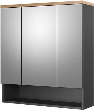 Vicco Specchio contenitore bagno Eden, Antracite, 70 x 77.5 cm