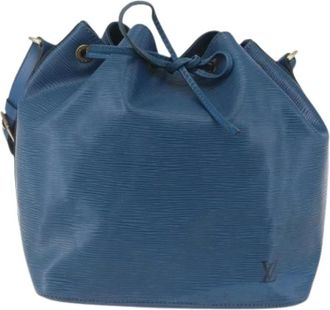 Louis Vuitton Pre-owned Bucket Bags, female, Blue, Size: ONE SIZE Pre-owned Leather Bucket Bag