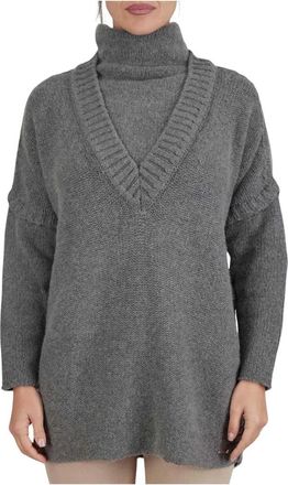Kiton Turtleneck Trui - Dames - Coltruien - Grijs - 2XS - Kasjmier - Truien & Vesten