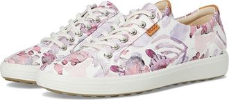 Ecco Soft 7 Sneaker Womens Lace up casual Shoes White/ : EU 41 (US Womens 10-10.5) M, Leather