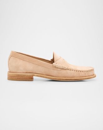 Stuart Weitzman Lottie Suede Penny Loafers