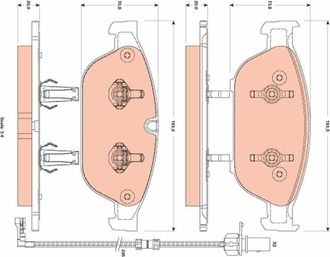 OEM Pastillas De Freno Delanteras Gdb1883 Trw