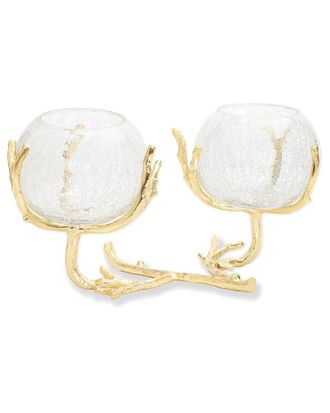 Alice Pazkus Gold 2 Branch Centerpiece