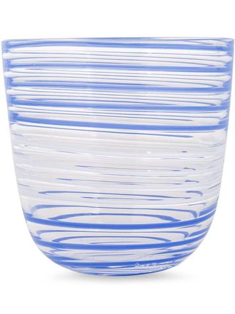 CARLO MORETTI glas met strepen - Blauw