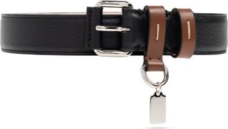 Maison Margiela Leren Riem - unisex - Riemen - Zwart - 110 CM - Leer - Accessoires