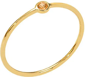 And...Paris Bague Memory Saphir Orange Or Jaune