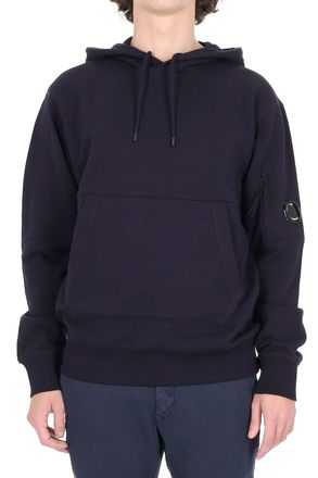 C.P. Company Diagonal Cotton Hoodie with Kangaroo Pocket