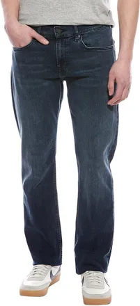 7 For All Mankind Luxe Performance Dark Blue Straight Jean