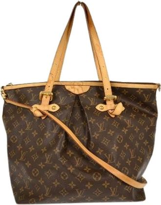 Louis Vuitton Pre-owned Tote Bags, female, Brown, Size: ONE SIZE Pre-owned Canvas Tote Bag