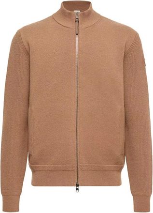 Moncler Cardigan Tricot - male - Moncler - Cardigans - Brown - XL - Knitwear