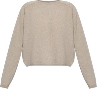Lisa Yang Lexia Kasjmier Trui - Dames - Cashmere truien - Beige - S - Kasjmier - Truien & Vesten