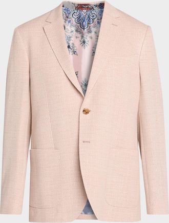 Etro Men & apos;s Multi-Woven Single-Breasted Sport Coat