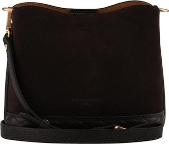 Pourchet Manhattan Nano - Dames - Schoudertassen - Bruin - ONE Size - Leer - Tassen