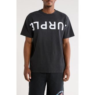 Purple Heavyweight Cotton Jersey Graphic T-Shirt in Black at Nordstrom, Size Xx-Large