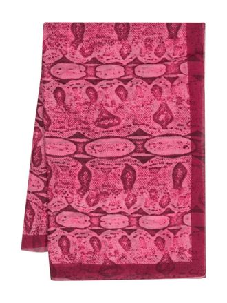 Gucci Sciarpa con stampa - Rosa