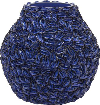 Schubiger M&ouml;bel Vase Blaumuschel Keramik H: 35 cm