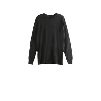 Rick Owens Long Sleeve Tops, male, Black, Size: XL Level Long Sleeve T-Shirt