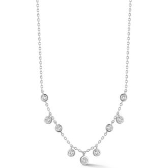 Glaze Jewelry Cubic Zirconia Charm Necklace in Silver at Nordstrom Rack