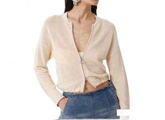 Beatrice Ester Cardigan In Bone