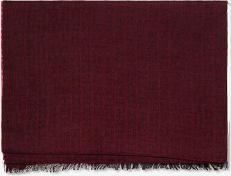 Hemisphere Monogramm-Schal aus Kaschmir und Seide Radeombre