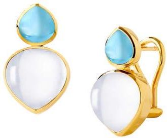 Syna Bloom Amora Clip Earrings in Blue Moon at Nordstrom, Size Large