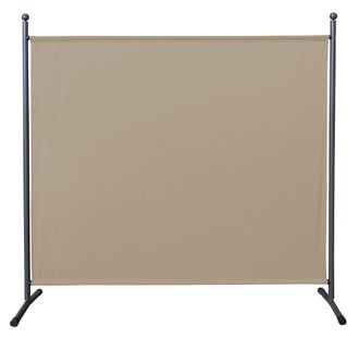 Quick-Star Quick-star - Paravent 180 X 178 Cm Stoff Raumteiler Gro&szlig; Stellwand Trennwand Balkon Sichtschutz Sand
