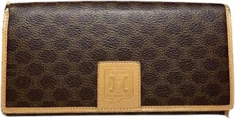 Celine Pre-owned Leren Portemonnee - Dames - Vintage Accessoires - Bruin - ONE Size - Leer - Vintage