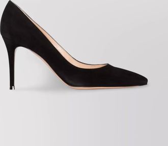 Gianvito Rossi stiletto heel pointed toe suede pumps