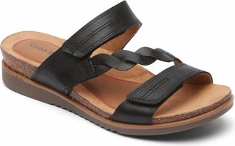 Cobb Hill Womens May W Slide Sandal In Black