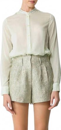 Forte_Forte Voile Crystal Shirt In Mint