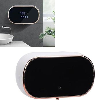 OEM Dispensador Autom&aacute;tico De Jab&oacute;n Espumoso, 3 Velocidades Ajustables, Dispensador De Jab&oacute;n El&eacute;ctrico Recargable, 350 Ml, Recargable Por Usb, Blanco