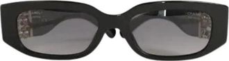 Chanel Pre-owned Accessories, female, Black, Size: ONE SIZE Pre-owned Sunglasses
